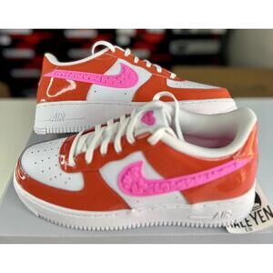 Nike Air Force 1 Low Valentine's Day Picante Red Pink GS 7Y W 8.5 NO Box